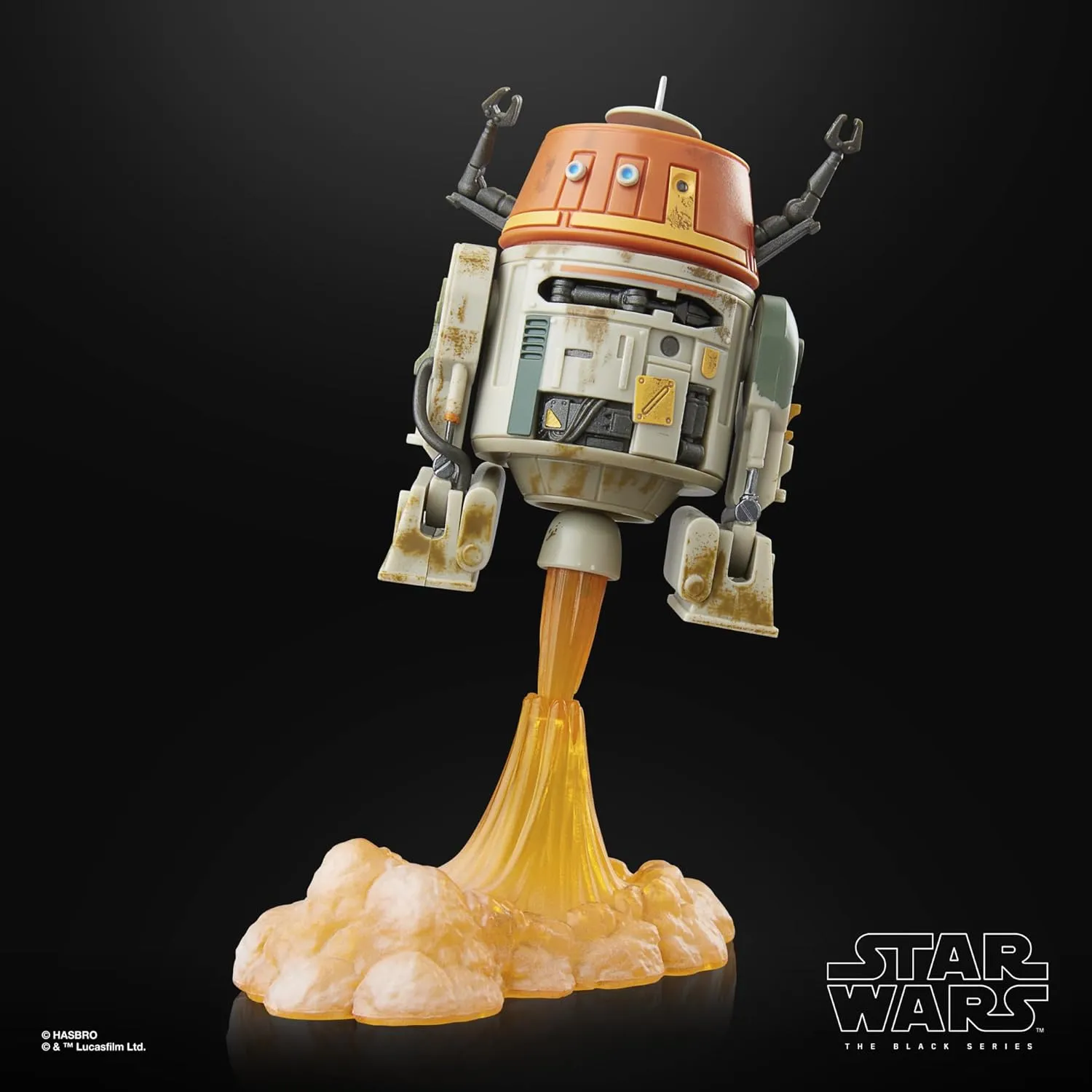 Hasbro Toys Hasbro Star Wars The Black Series Star Wars: Rebels - Chopper (C1-10P) 6-Inch Action Figure (F7030)