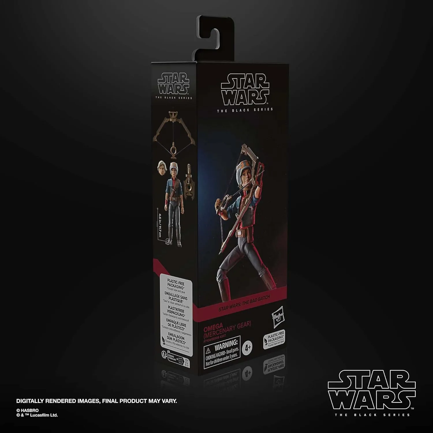 Hasbro Toys Hasbro Star Wars The Black Series The Bad Batch - Omega (Mercenary Gear) 6-Inch Action Figure (F7104)