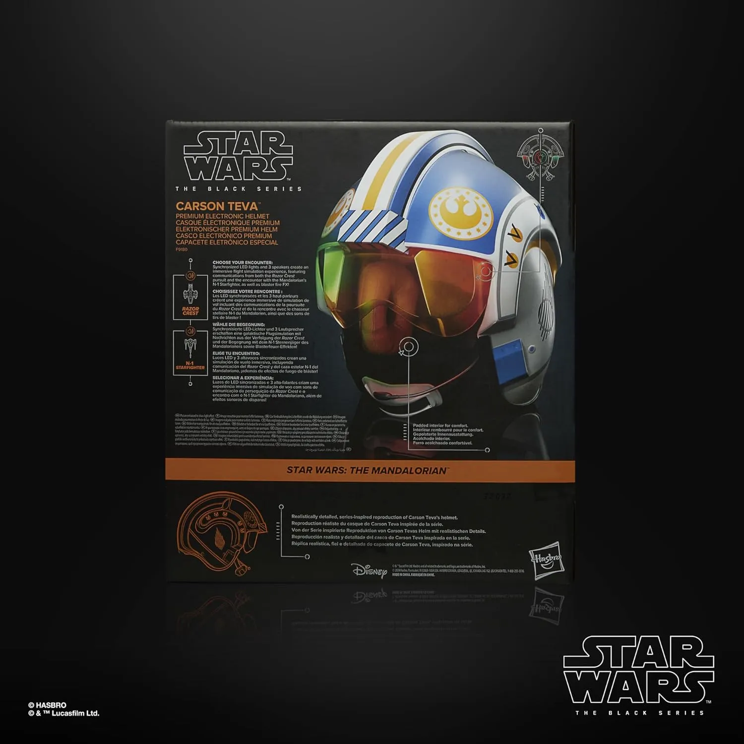 Hasbro Toys Hasbro Star Wars The Black Series The Mandalorian - Carson Teva Electronic Helmet (F9180)
