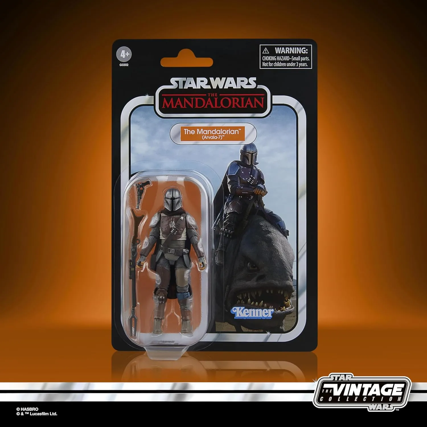 Hasbro Toys Hasbro Star Wars The Vintage Collection Star Wars: The Mandalorian - The Mandalorian & Blurrg Action Figure Set (G0302)