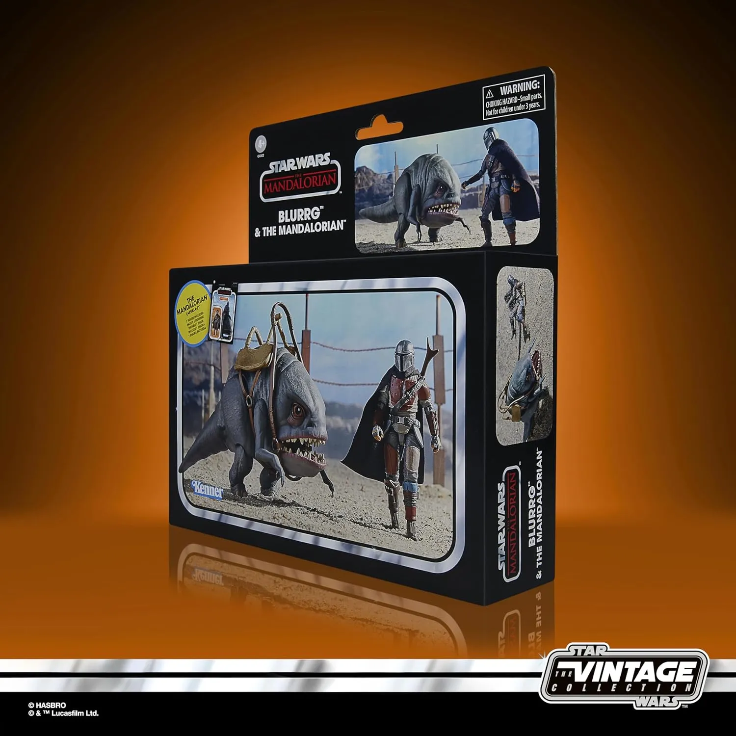 Hasbro Toys Hasbro Star Wars The Vintage Collection Star Wars: The Mandalorian - The Mandalorian & Blurrg Action Figure Set (G0302)