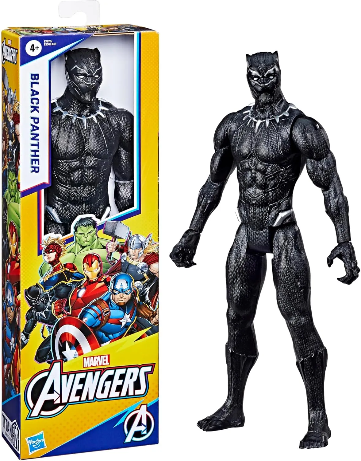 Hasbro Toys Marvel Avengers Titan Hero Series Black Panther 12 Action Figure - Poseable Superhero Figure for Kids 4 