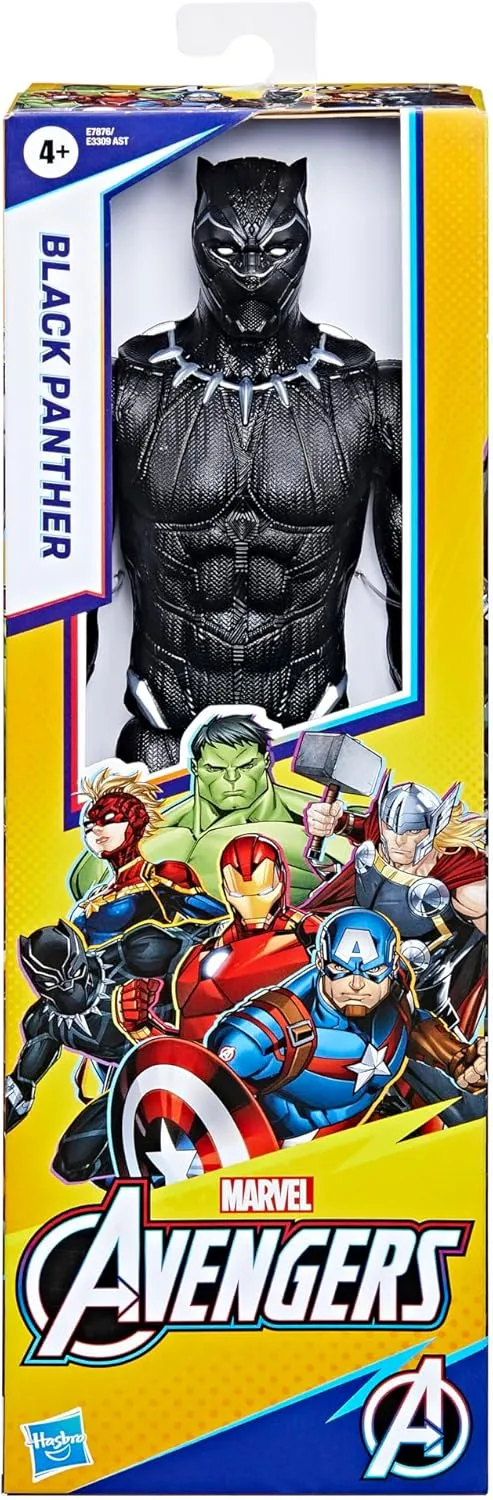 Hasbro Toys Marvel Avengers Titan Hero Series Black Panther 12 Action Figure - Poseable Superhero Figure for Kids 4 