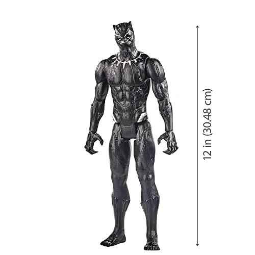 Hasbro Toys Marvel Avengers Titan Hero Series Black Panther 12 Action Figure - Poseable Superhero Figure for Kids 4 