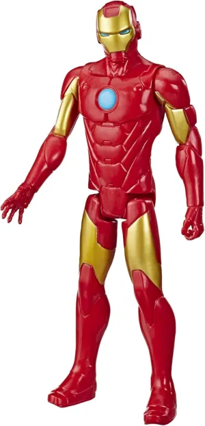 Hasbro Toys Marvel Avengers Titan Hero Series Iron Man 12 Action Figure - Poseable Superhero Toy for Kids Ages 4 