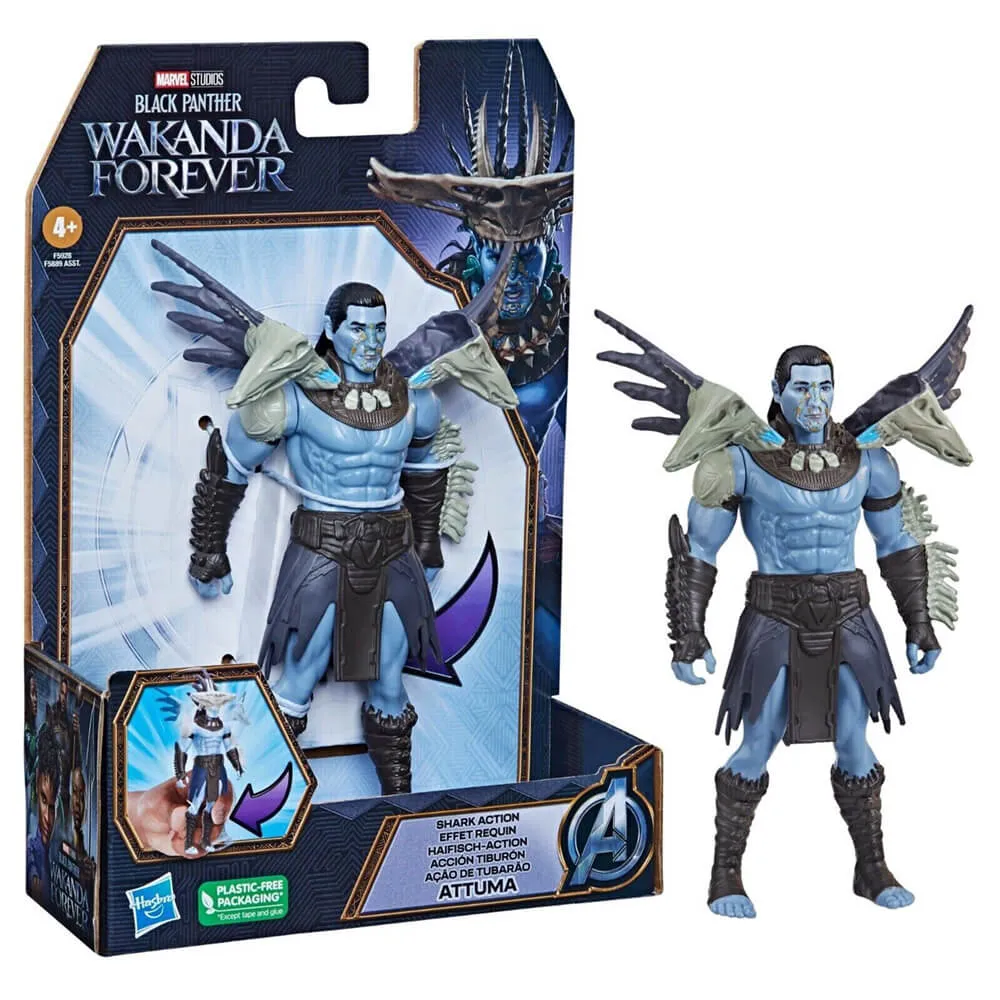 Hasbro Toys Marvel Black Panther Wakanda Forever Shark Action Attuma 6" Action Figure