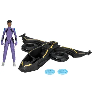 Hasbro Toys Marvel Black Panther Wakanda Forever Vibranium Blast Sunbird Vehicle and 6" Shuri Action Figure