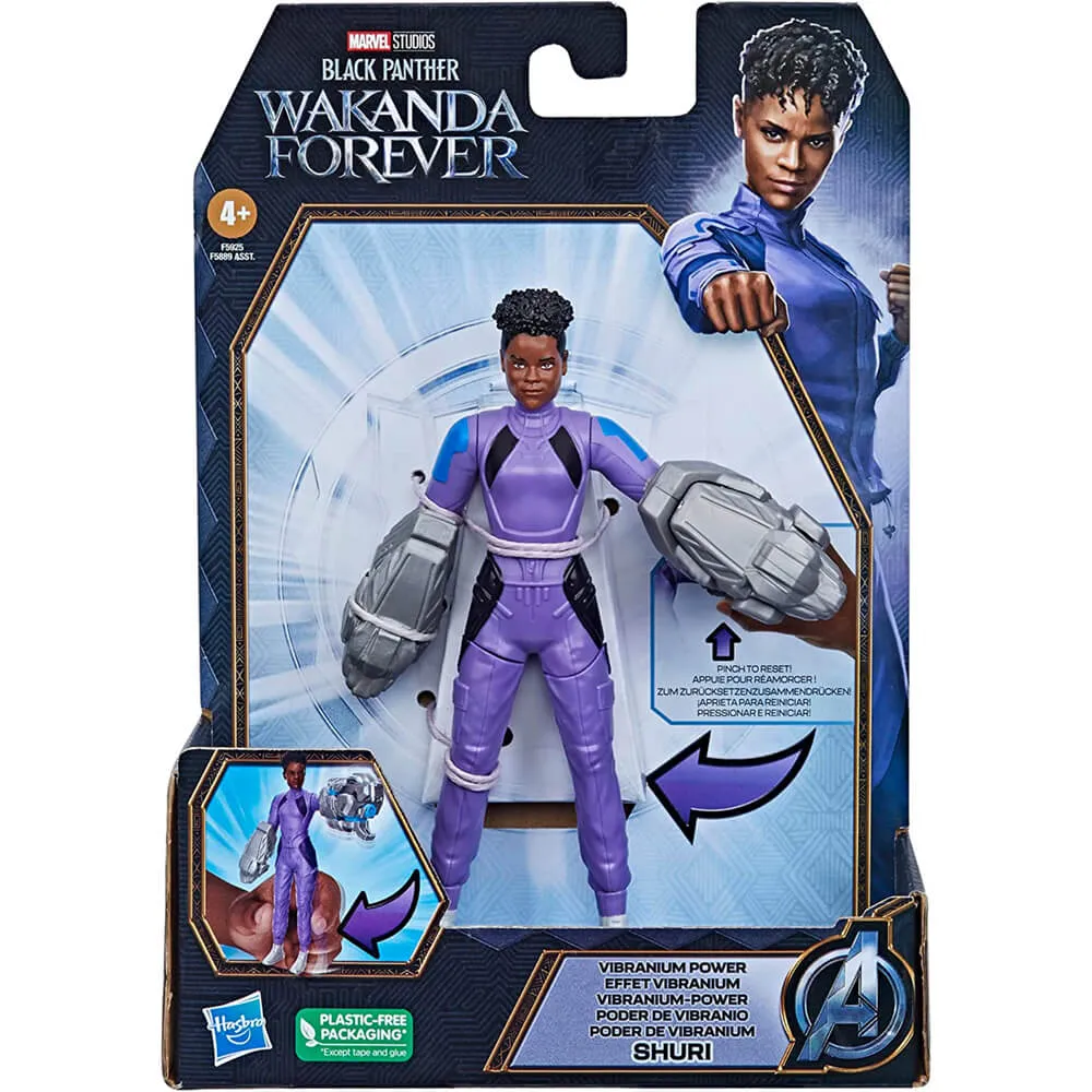 Hasbro Toys Marvel Black Panther Wakanda Forever Vibranium Power Shuri 6" Action Figure