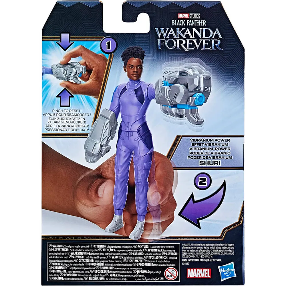 Hasbro Toys Marvel Black Panther Wakanda Forever Vibranium Power Shuri 6" Action Figure