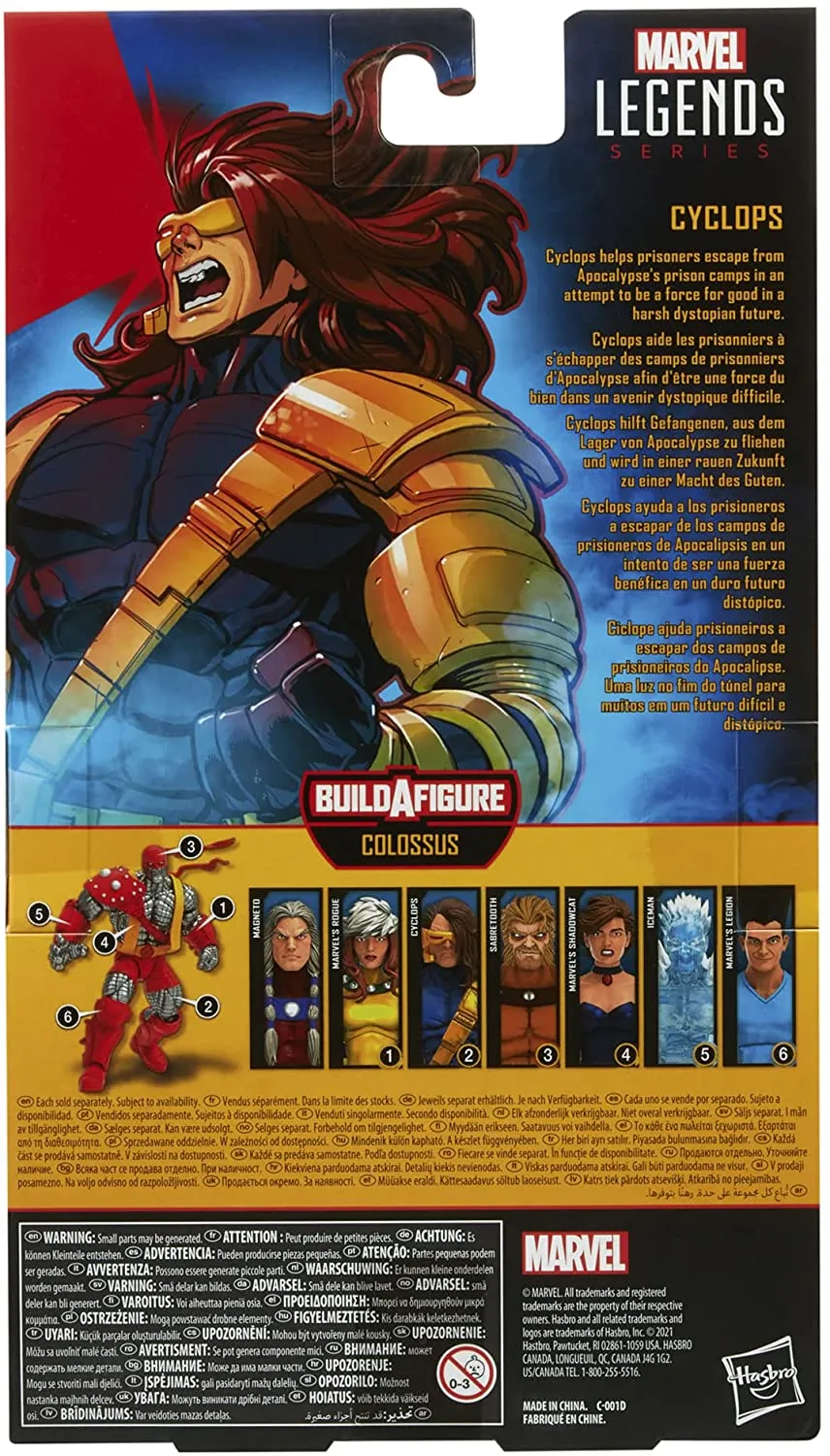 Hasbro Toys Marvel Hasbro Legends Series 15-CM Scale Action Figure Toy Cyclops, Premium Design, 1 Figure, and 1 Build-A-Figure Part