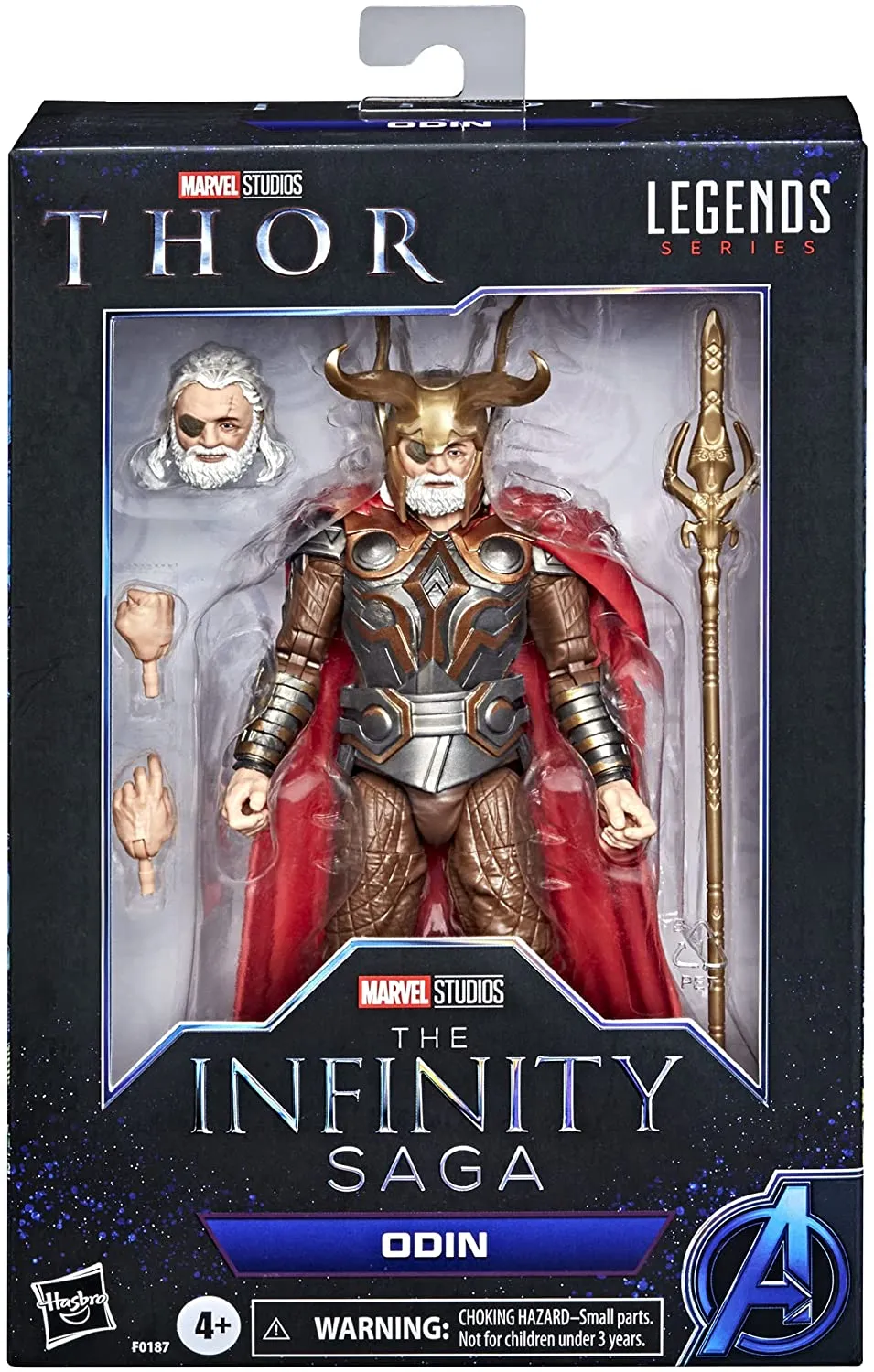 Hasbro Toys Marvel Hasbro Legends Series 15-cm Scale Action Figure Toy Odin, Infinity Saga character, Premium Design, Figure and 4 Accessories