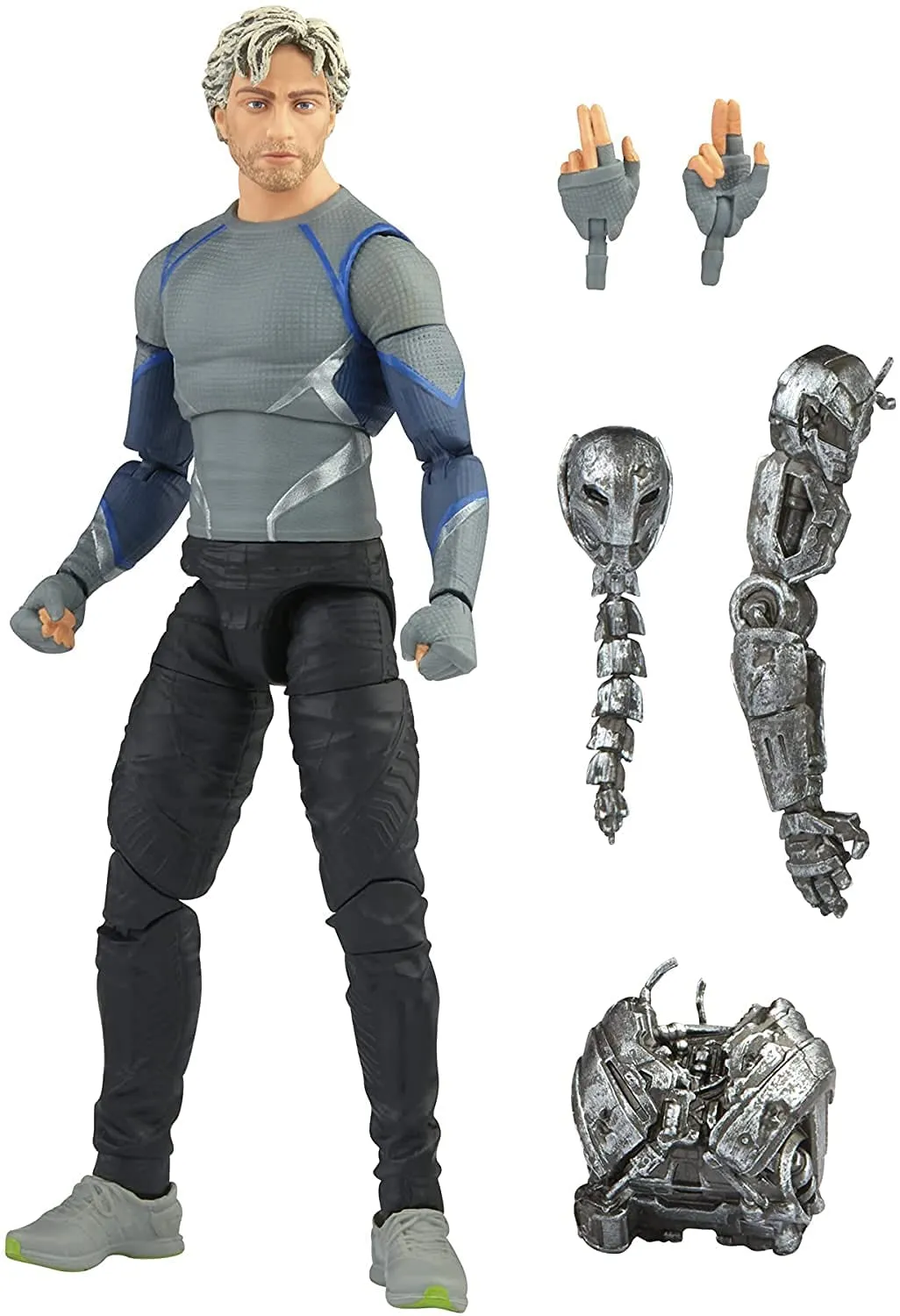 Hasbro Toys Marvel Hasbro Legends Series 15-cm Scale Action Figure Toy Quicksilver, Infinity Saga character, Premium Design, Figure and 5 Accessories Multicolor