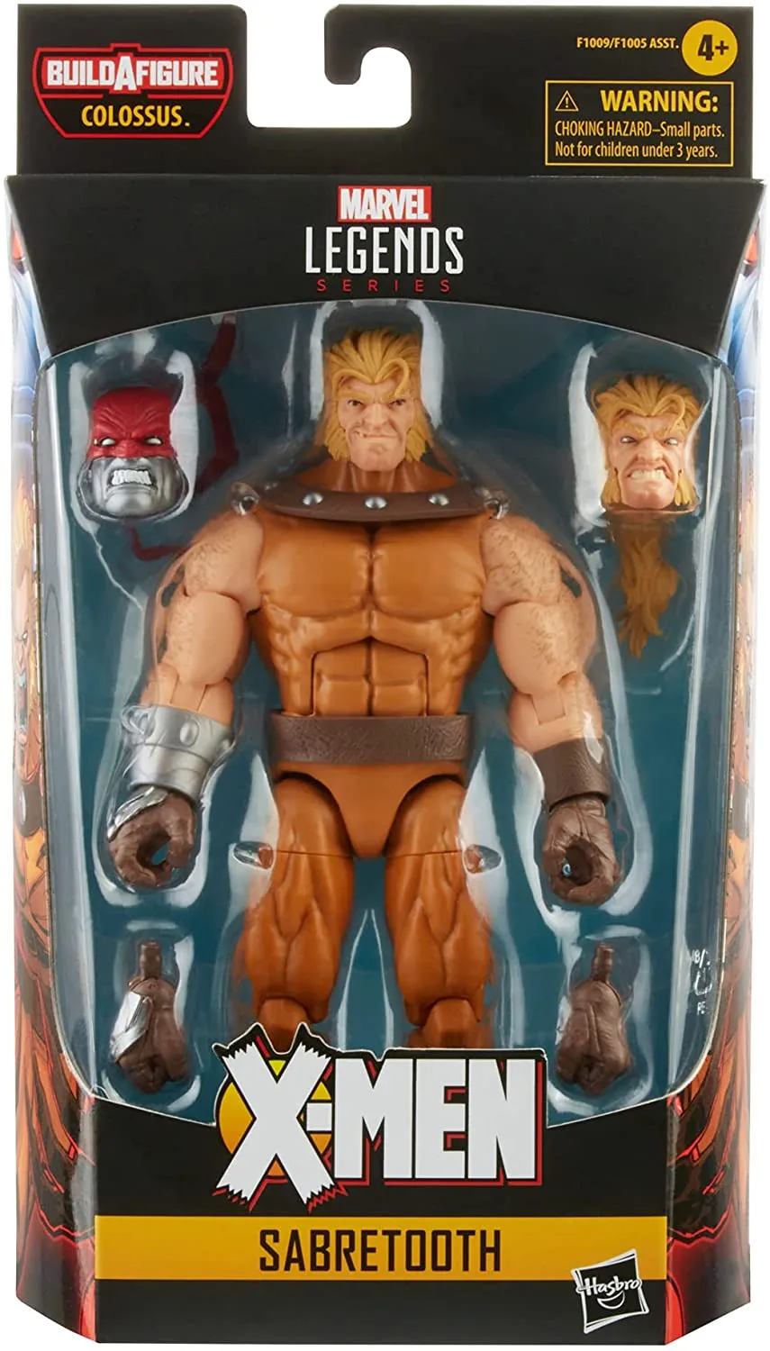 Hasbro Toys Marvel Hasbro Legends Series 15-cm Scale Action Figure Toy Sabretooth, Premium Design, 1 Figure, 3 Accessories, and 1 Build-A-Figure Part