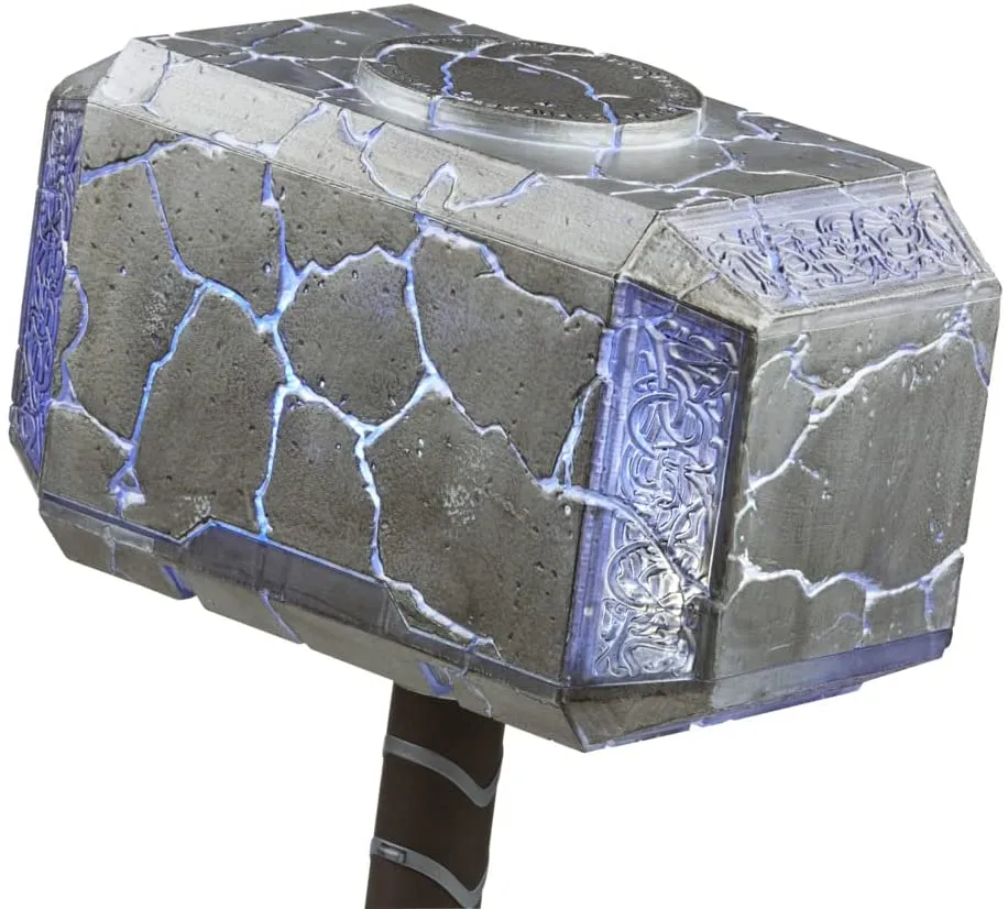 Hasbro Toys Marvel Legends Series Thor Mjolnir Premium Electronic Roleplay Hammer with light