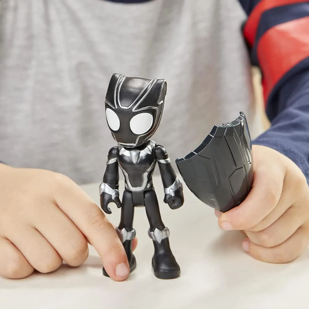 Hasbro Toys Marvel Spidey and His Amazing Friends Black Panther Hero 4" Action Figure