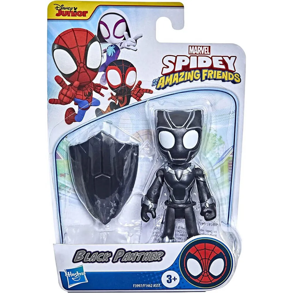 Hasbro Toys Marvel Spidey and His Amazing Friends Black Panther Hero 4" Action Figure