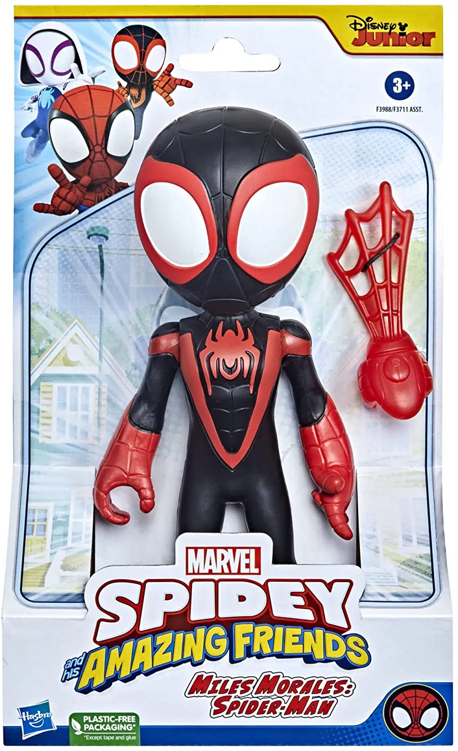 Hasbro Toys Marvel Spidey and His Amazing Friends Supersized Miles Morales: Spider-Man Actio