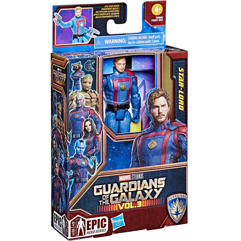 Hasbro Toys Marvel Studios' Guardians of the Galaxy Vol. 3 Star-Lord Epic Hero Series Action Figure