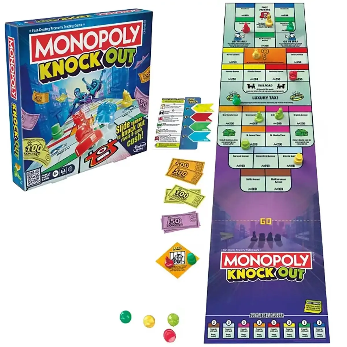 Hasbro Toys Monopoly Knockout Family Party Board Game