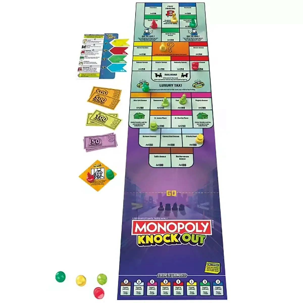 Hasbro Toys Monopoly Knockout Family Party Board Game