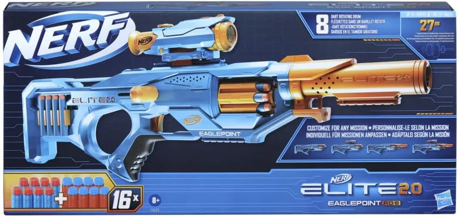 Hasbro Toys NERF Elite 2.0 Eaglepoint RD-8 Blaster