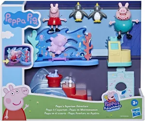 Hasbro Toys Peppa Pig F44115X0 Hasbro Aquarium Peppy, Preschool Playset, Includes 4 Action F