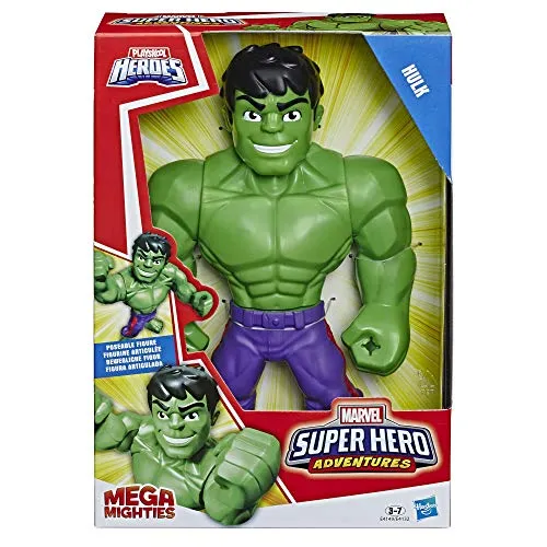 Hasbro Toys Playskool Heroes Marvel Super Hero Adventures Mega Mighties Hulk Collectible 10 Inch Action Figure