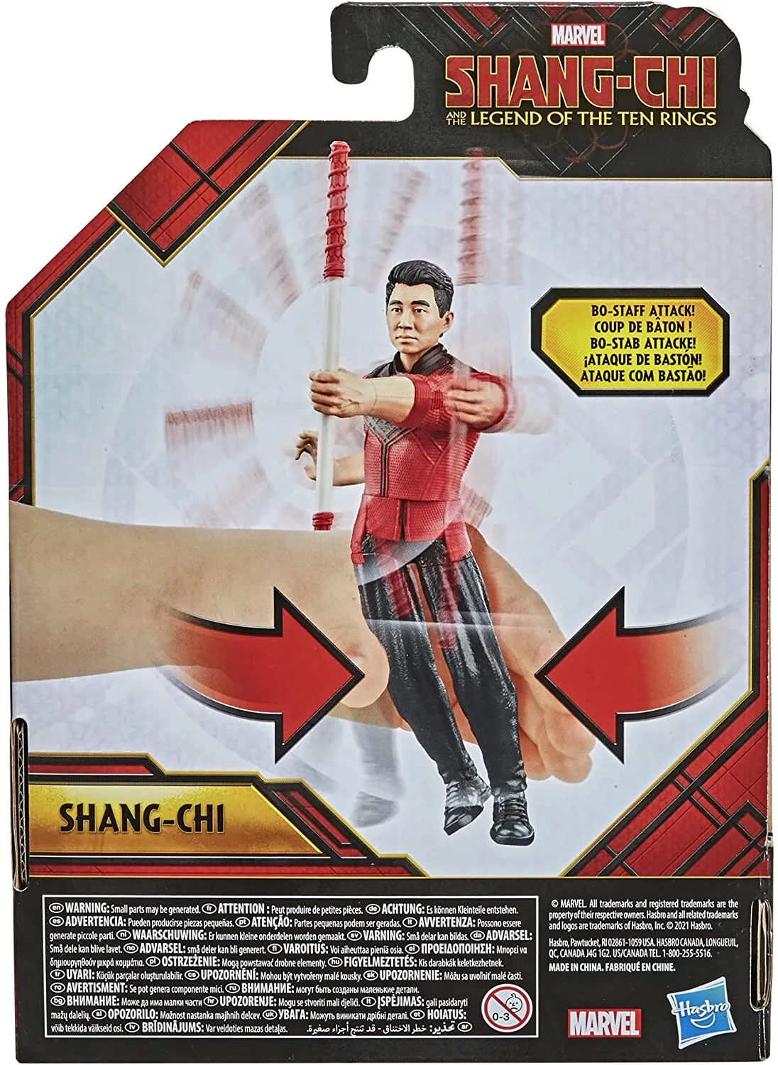 Hasbro Toys Shang Chi , F0960 Hasbro Marvel And The Legend Of The Ten Rings Action Figure Toy With Bo Staff Attack Feature! For Children Aged 4 And Up
