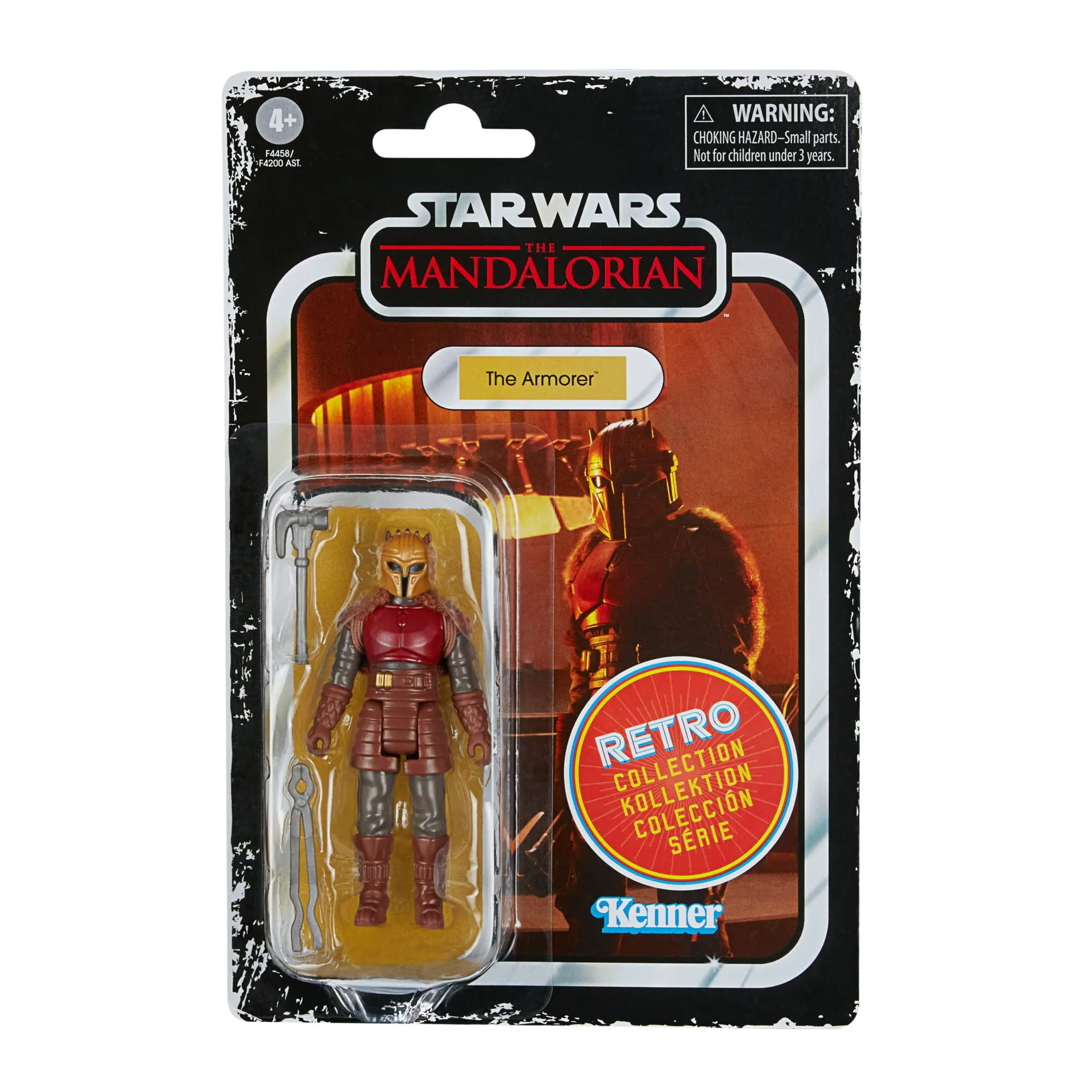 Hasbro Toys Star Wars Hasbro Retro Collection The Mandalorian - The Armorer 9.5-cm-Scale Action Figure (F4458)