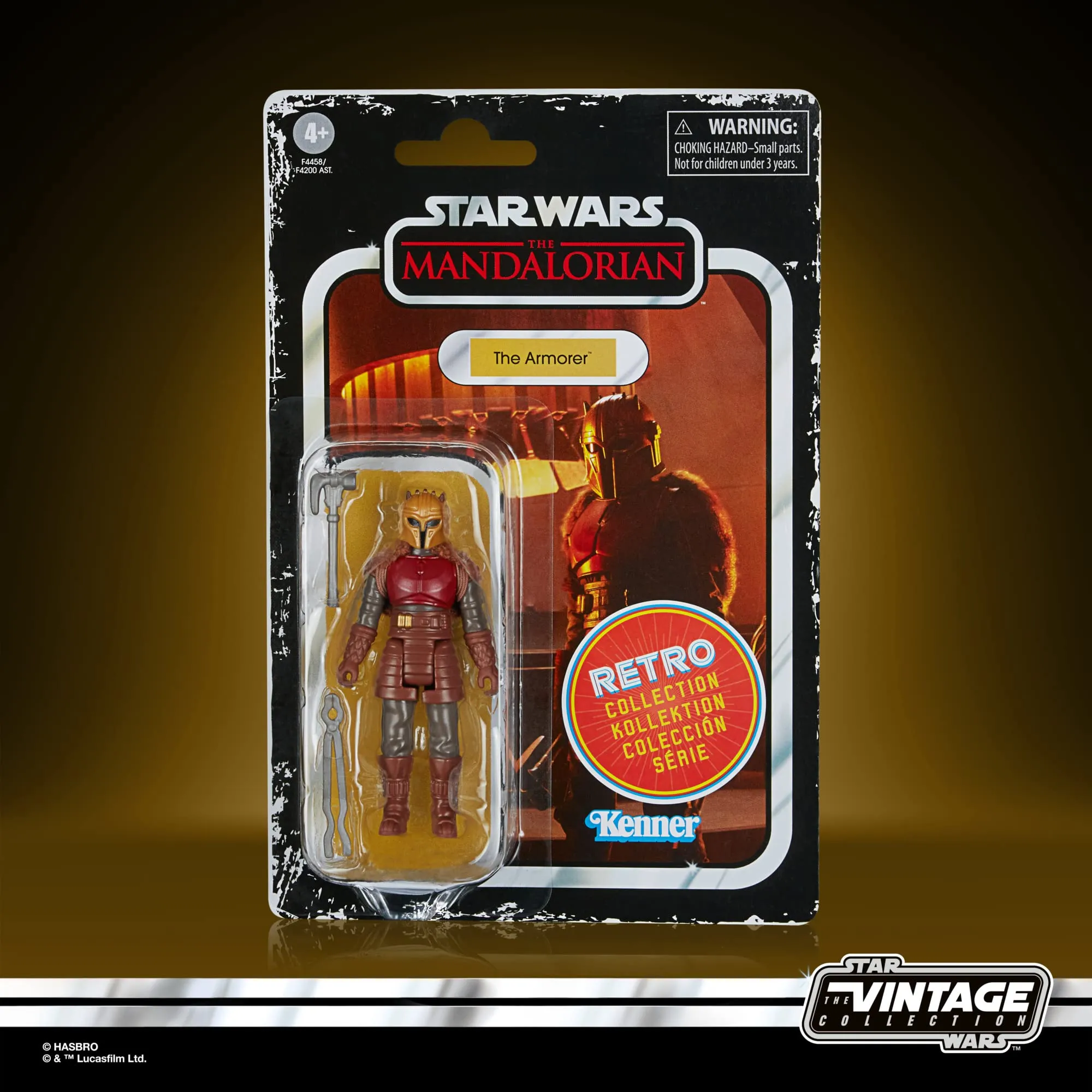 Hasbro Toys Star Wars Hasbro Retro Collection The Mandalorian - The Armorer 9.5-cm-Scale Action Figure (F4458)
