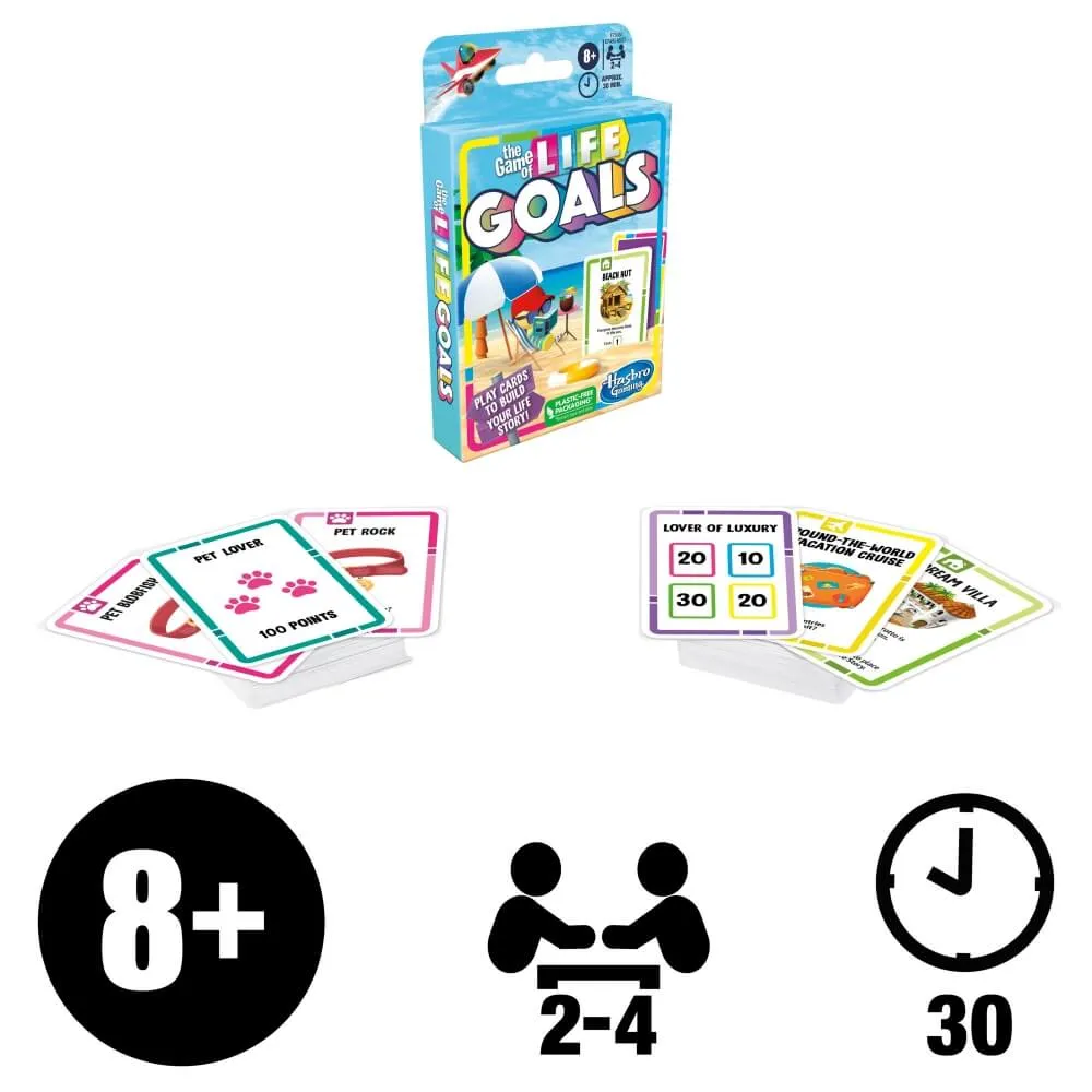 Hasbro Toys The Game of Life Goals Card Game