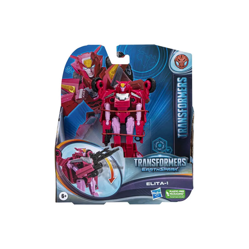 Hasbro Toys Transformers EarthSpark Warrior Class Elita-1 Action Figure