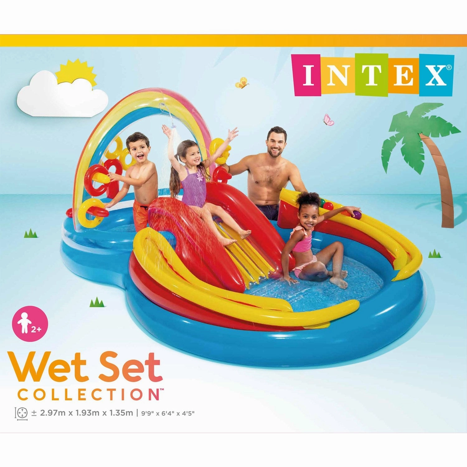 INTEX 175 L   206 L Rainbow Ring Play Center