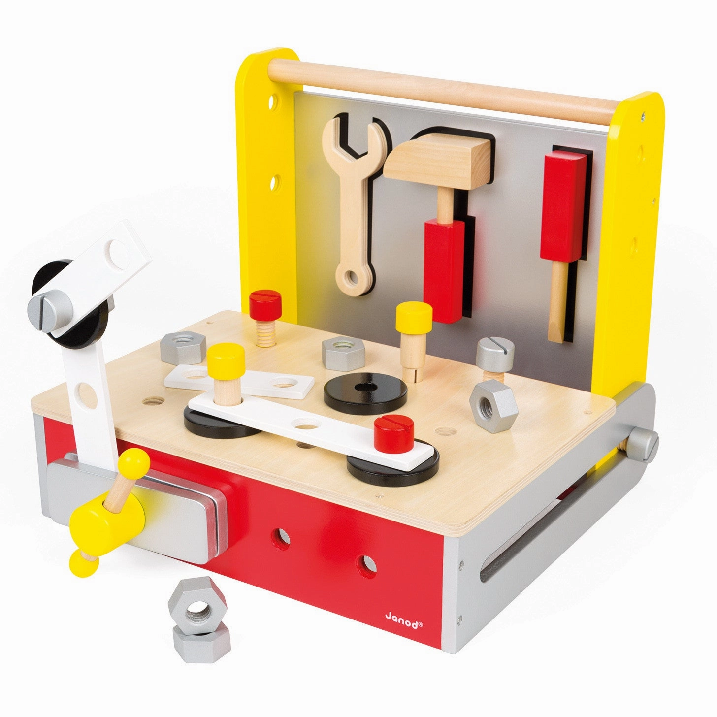 Janod Redmaster DIY Wooden Foldable Workbench
