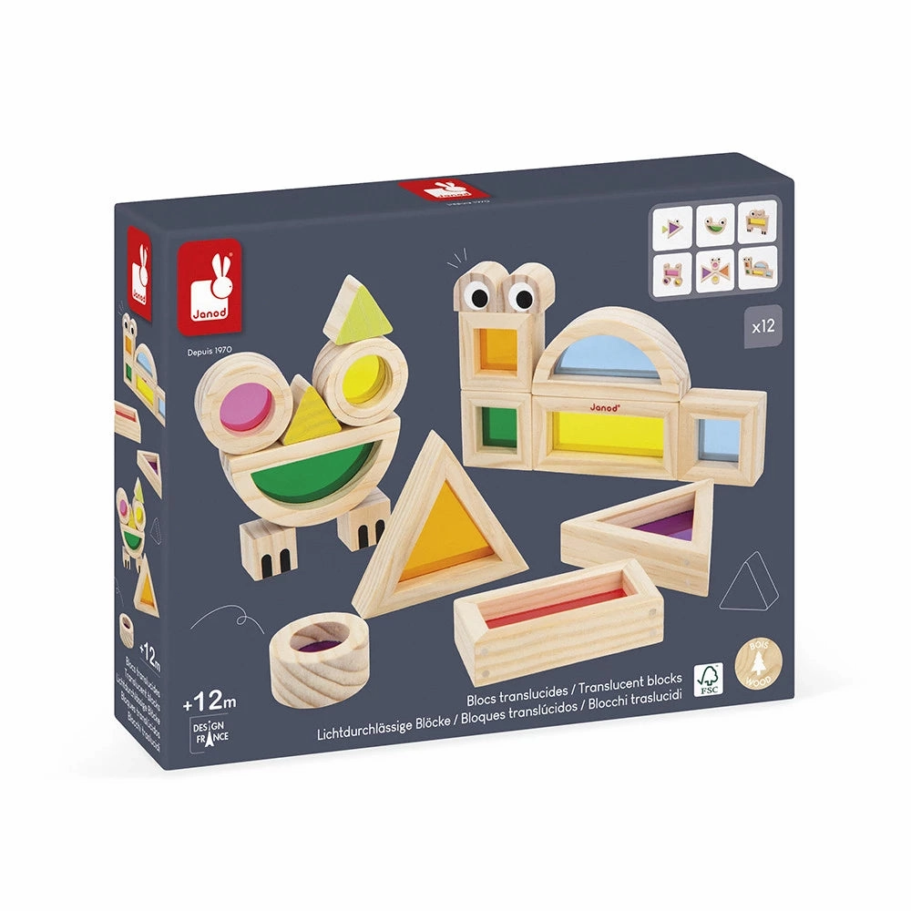 Janod Sensory - Translucent Blocks