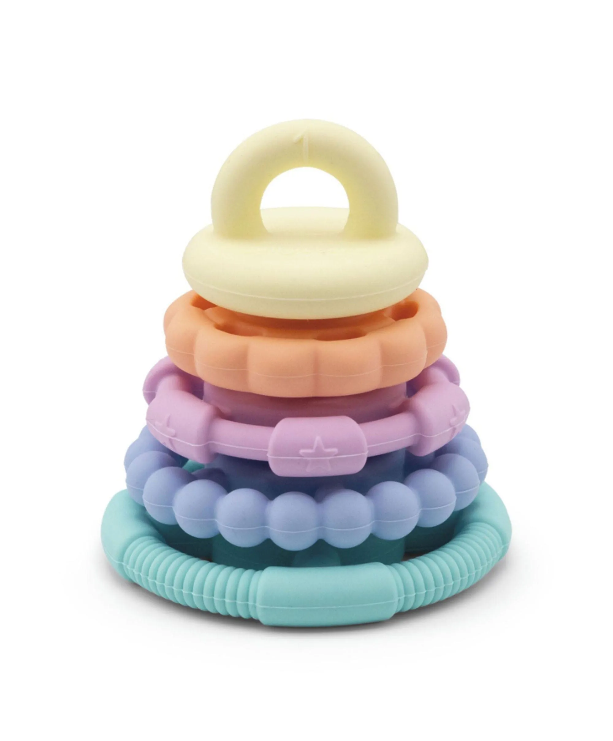 Jellystone Designs Rainbow Stackers & Teether  Pastel