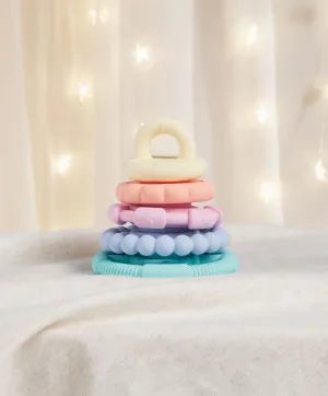Jellystone Designs Rainbow Stackers & Teether  Pastel