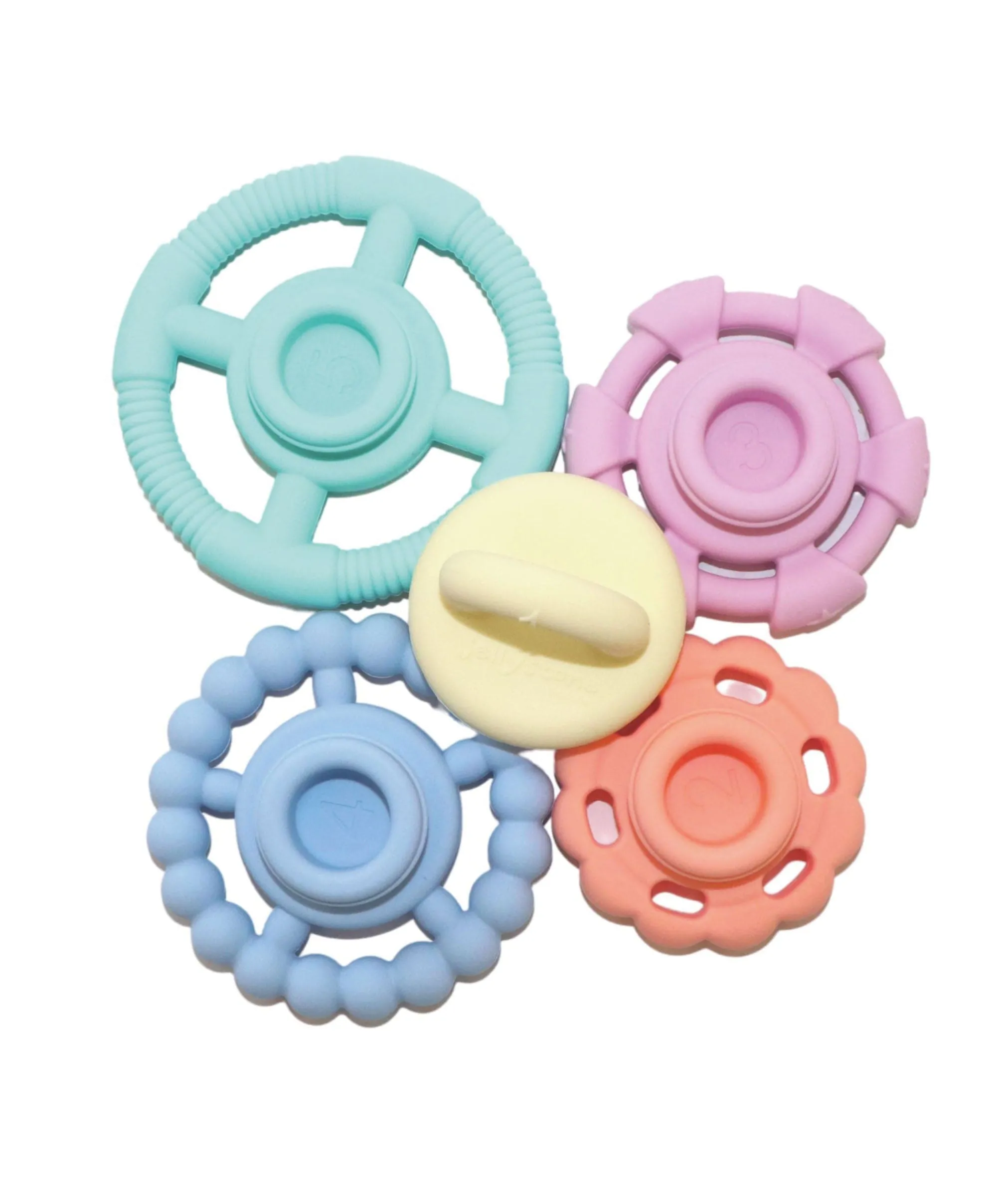 Jellystone Designs Rainbow Stackers & Teether  Pastel