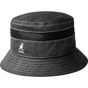 Kangol Hats Kangol Distressed Bucket Cotton Mesh Bucket Hat