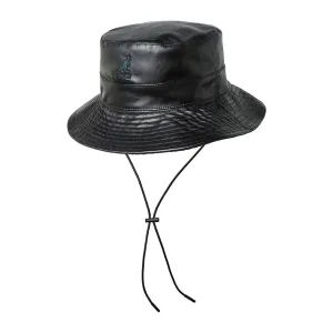 Kangol Hats Kangol Faux Leather Bucket Hat Reversible