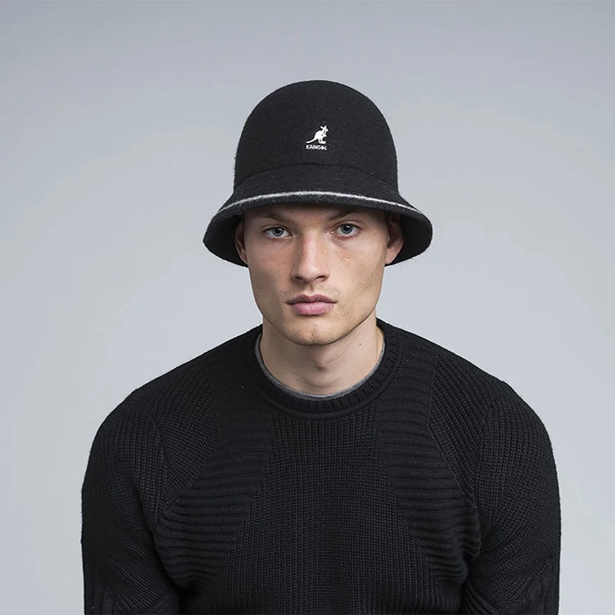 Kangol Hats Kangol Stripe Casual Wool Bucket Hat