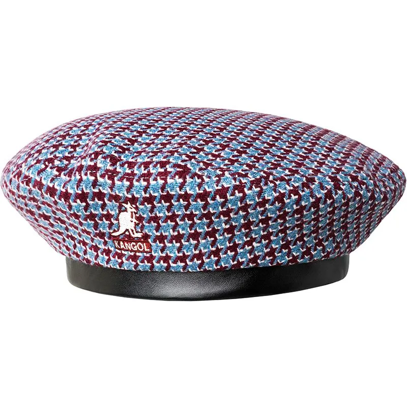 Kangol Hats Kangol Tooth Grid Beret Houndstooth Patterned