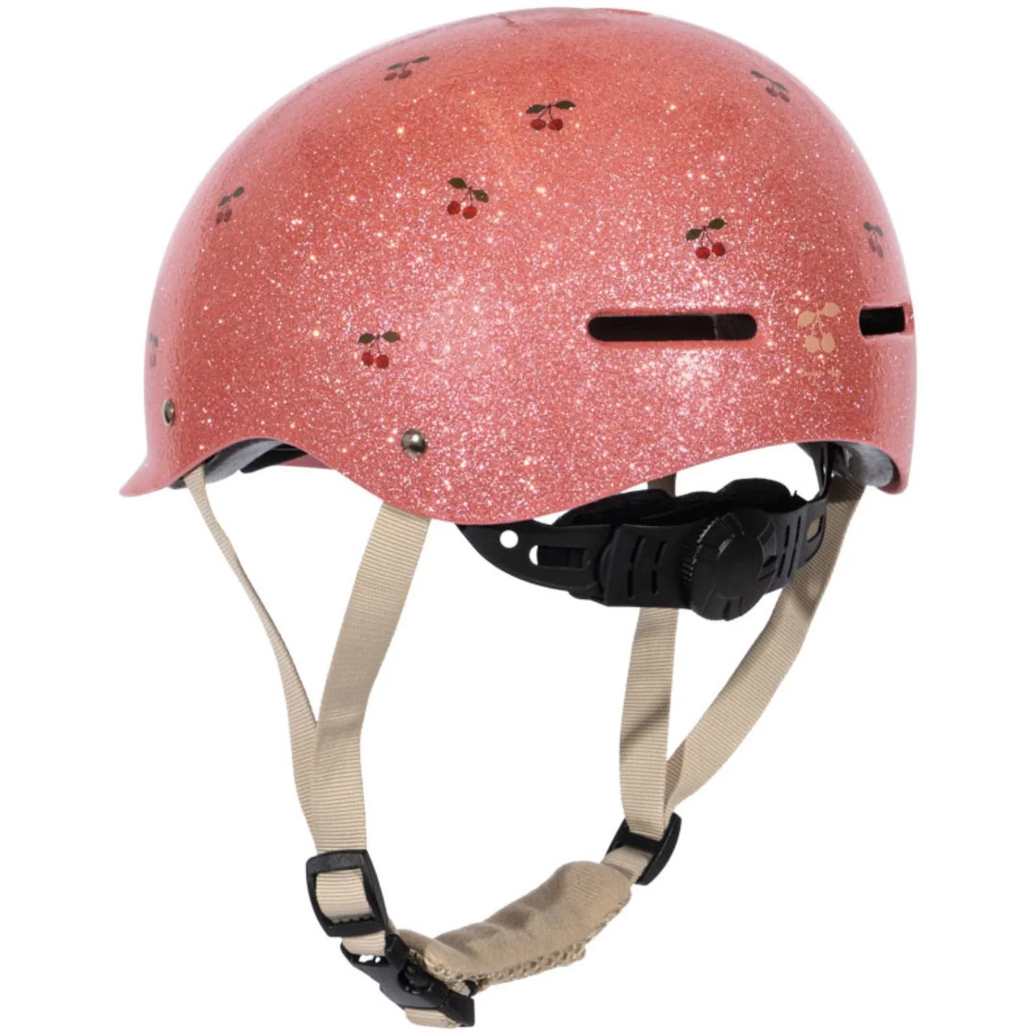 Konges Sljd Cherry Glitter Bicycle Helmet Glitter