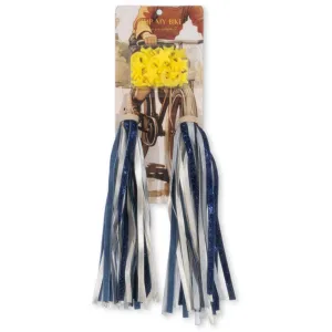 Konges Sljd Dark Blue Glitter Bicycle Streamers And Beads