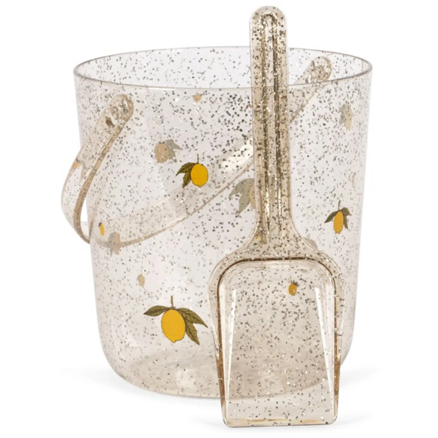 Konges Sljd Lemon Glitter Bucket And Shovel Print