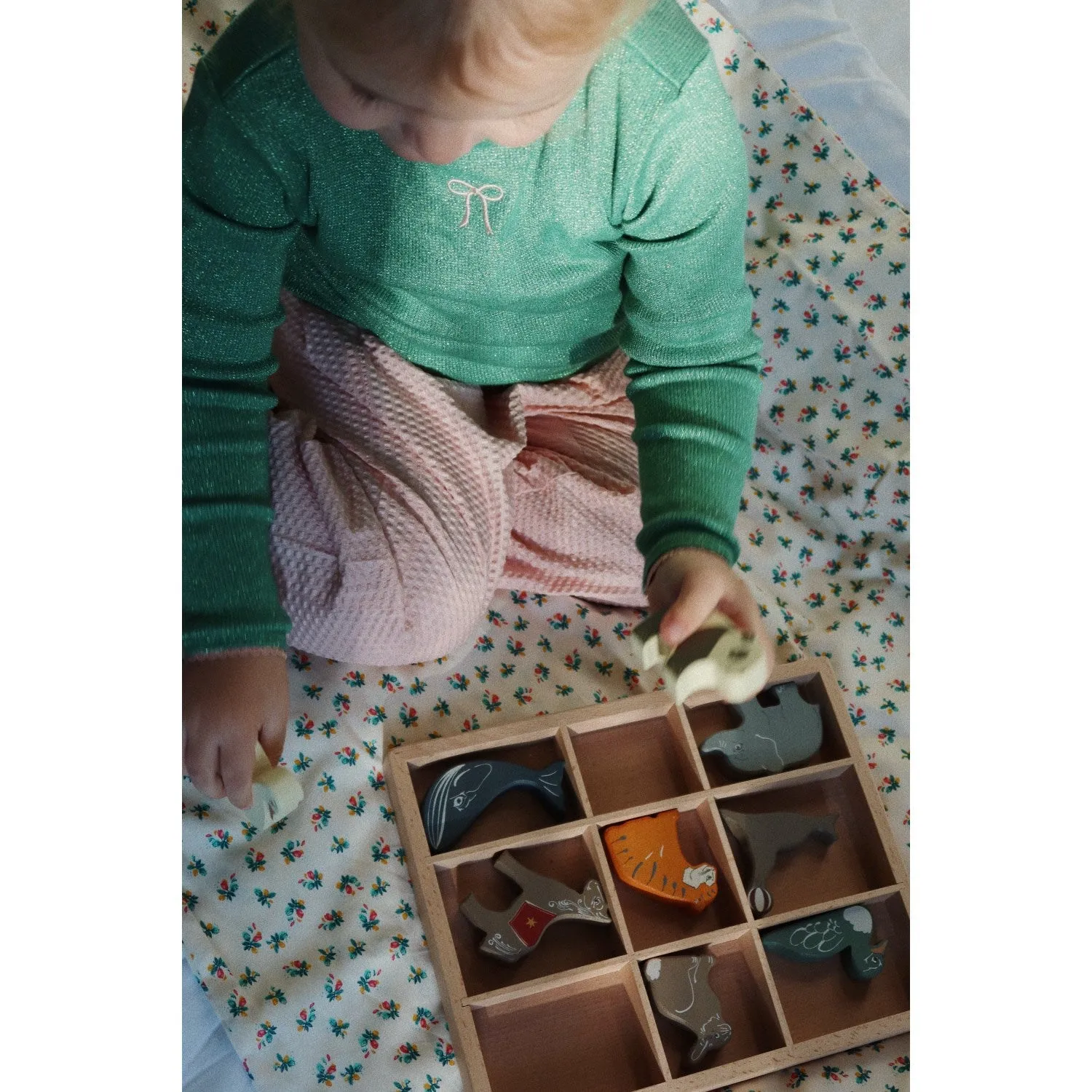 Konges Sljd Multi Wooden Mini Animals Fsc