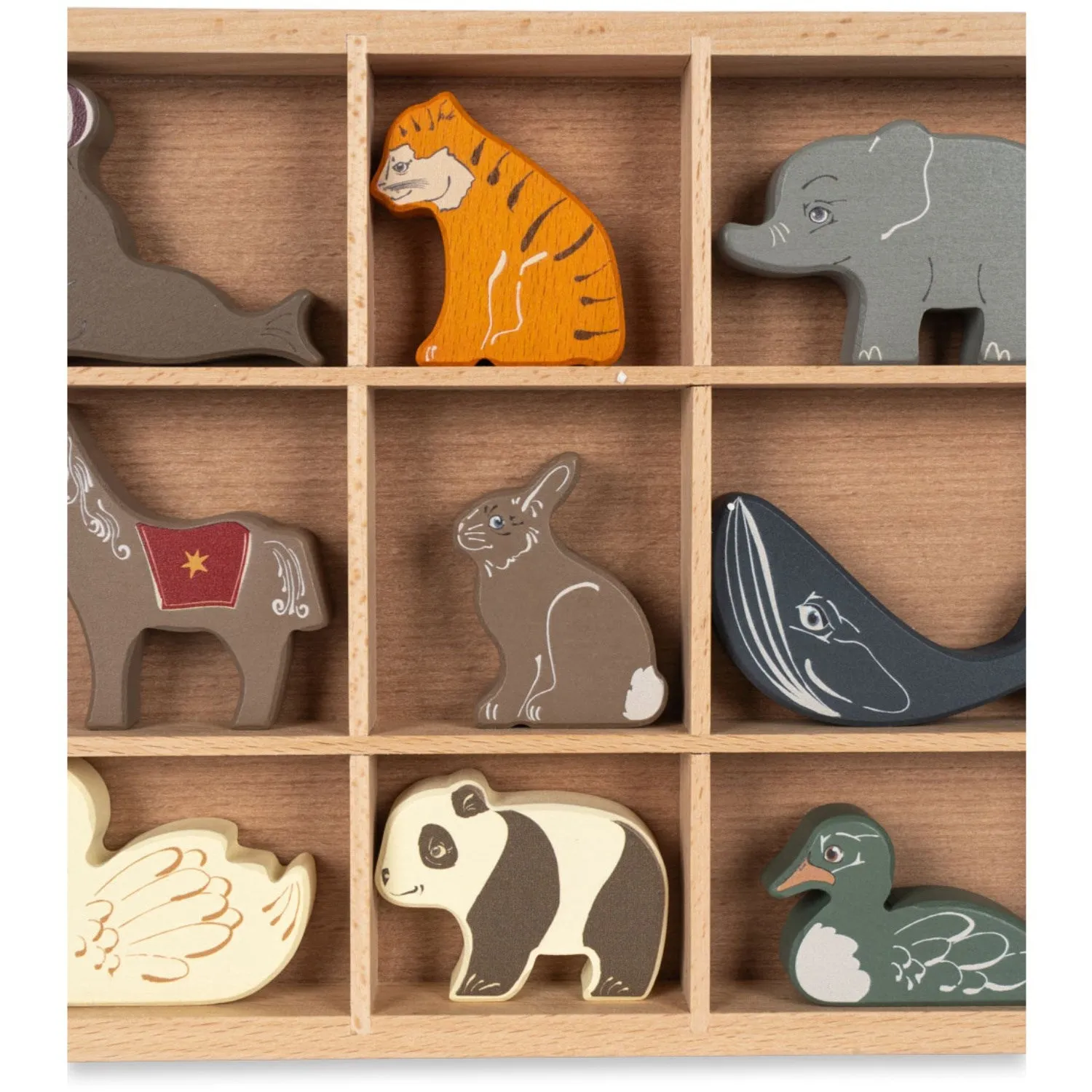 Konges Sljd Multi Wooden Mini Animals Fsc