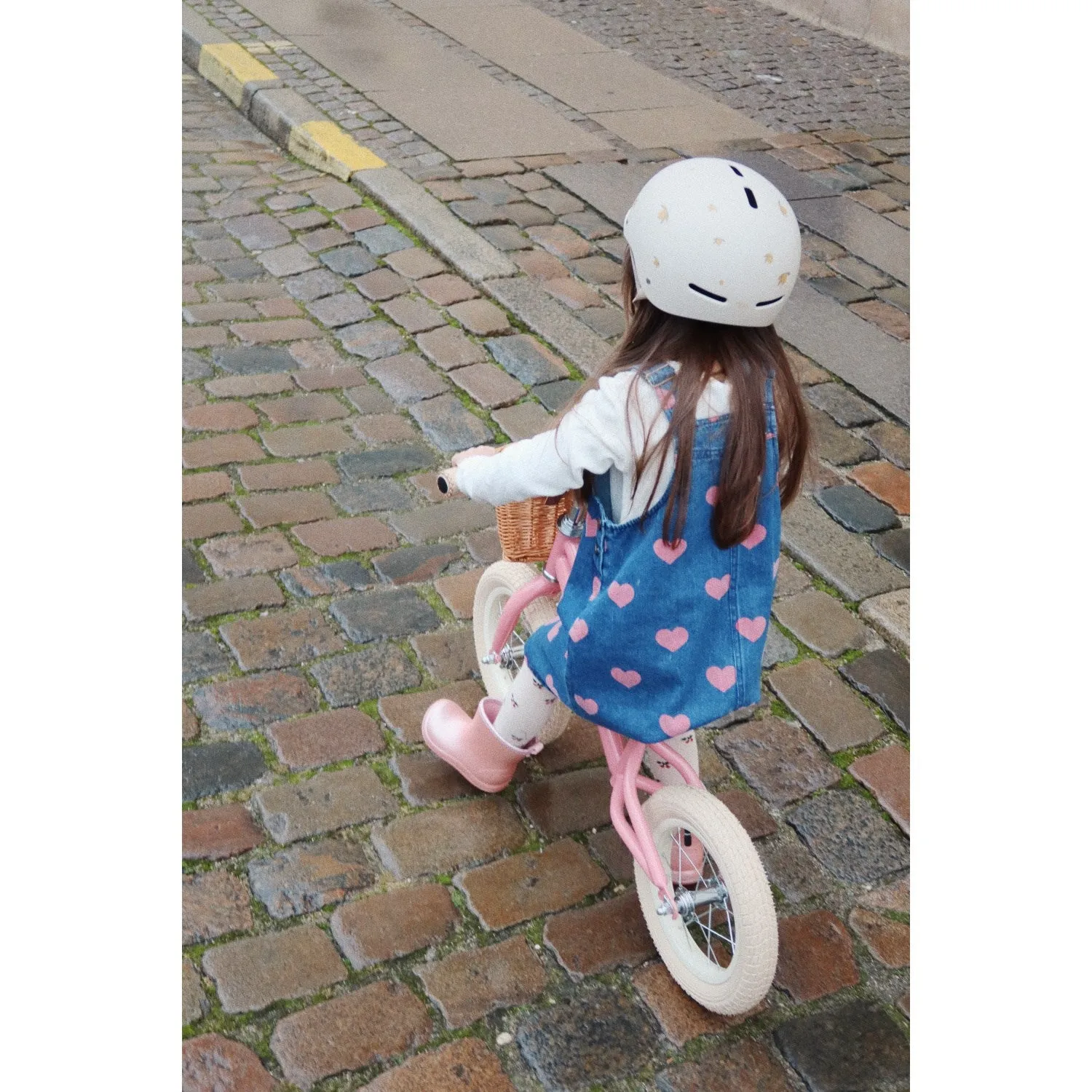 Konges Sljd Sparkling Pink Balance Bicycle Glitter