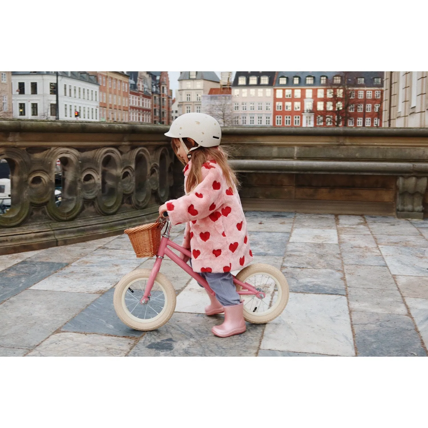 Konges Sljd Sparkling Pink Balance Bicycle Glitter