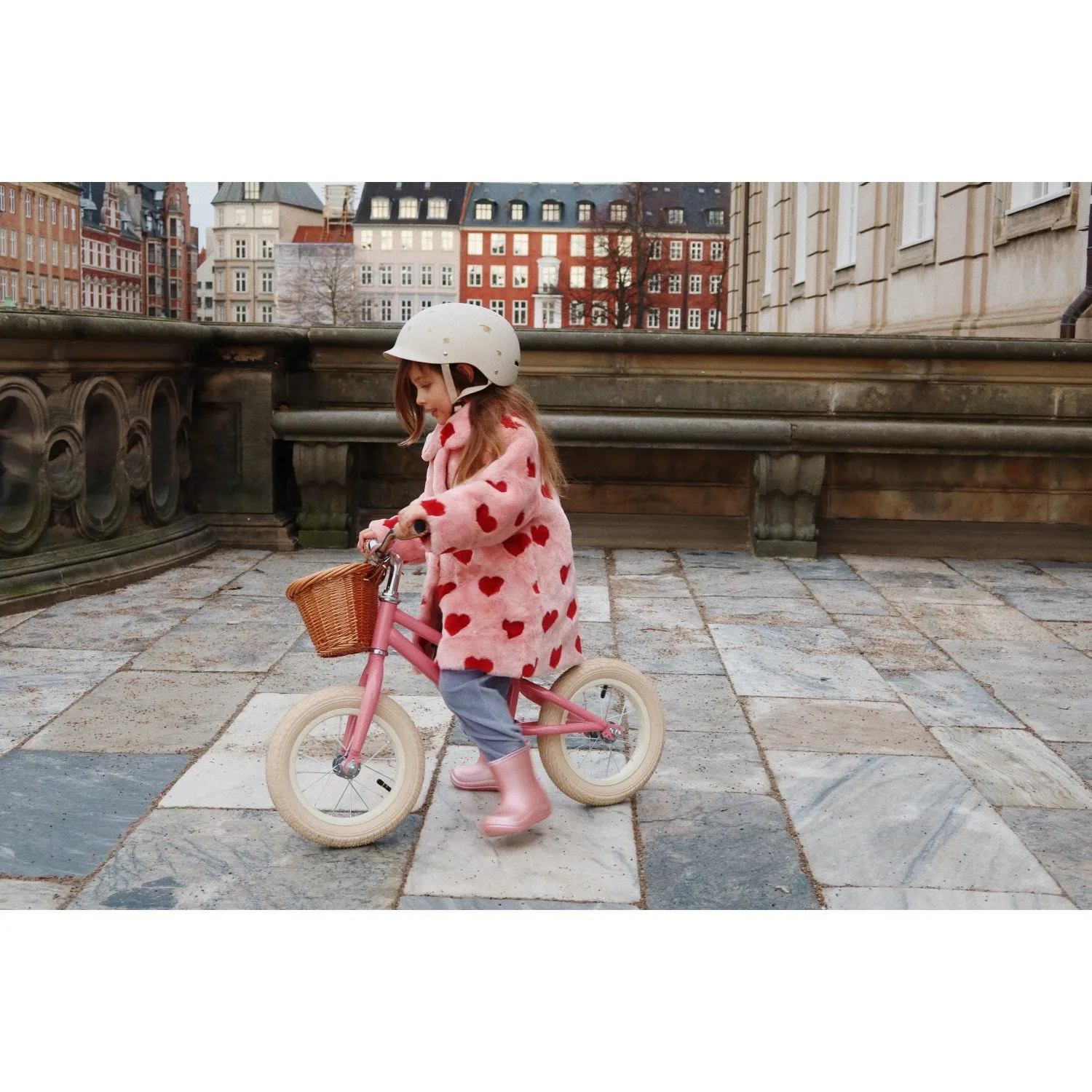 Konges Sljd Sparkling Pink Balance Bicycle Glitter